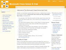 Tablet Screenshot of monmouthchess.com